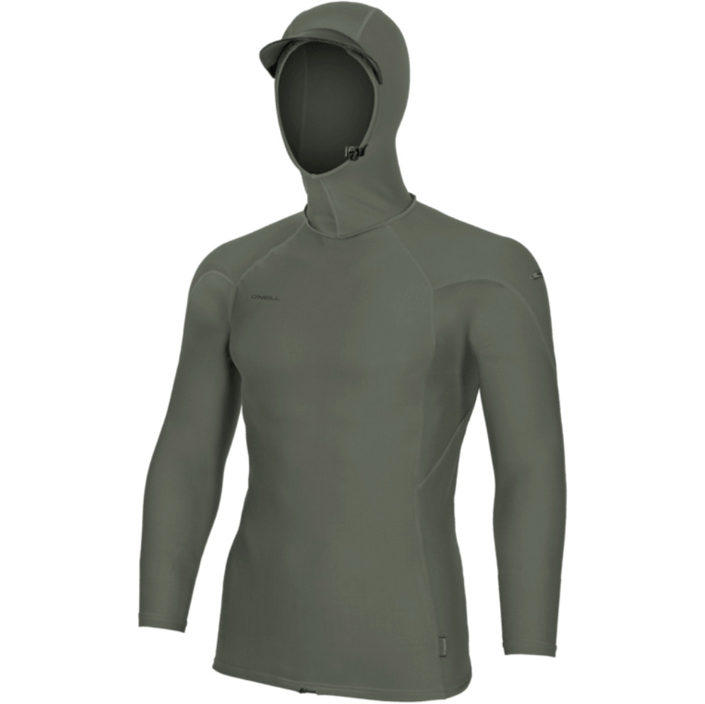 2026 O'Neill Herre Hyperfreak Skins Langærmet Lycra-vest Med Hætte 5689 - Chimera / Chimera